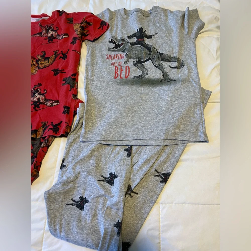 Carters Cotton Short Sleeve Cotton Pajamas Dinosaur Big Boys